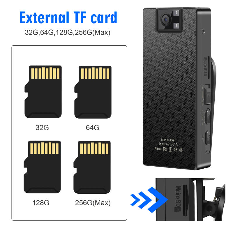 Description Picture 4 of itemVandlion A52 Portable Mini Digital Camera Night Vision Video Recording 1.3" LCD Screen 1080P Webcam for Sports Bike Car DVR