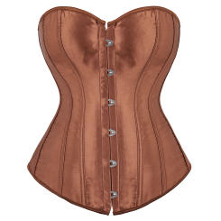 Vintage Corset Top Overbust Burlesque Sexy Brocade Women Bustier Plus Size Lace Up Body Shaper Gothic Corsets Lingerie