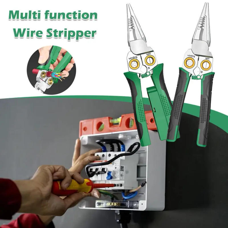 Description Picture 3 of item8 /7 In 1 Wire Stripping Pliers Multifunction Electrician Cable Stripper Cutting Splitting Repair Hand Tools Pliers