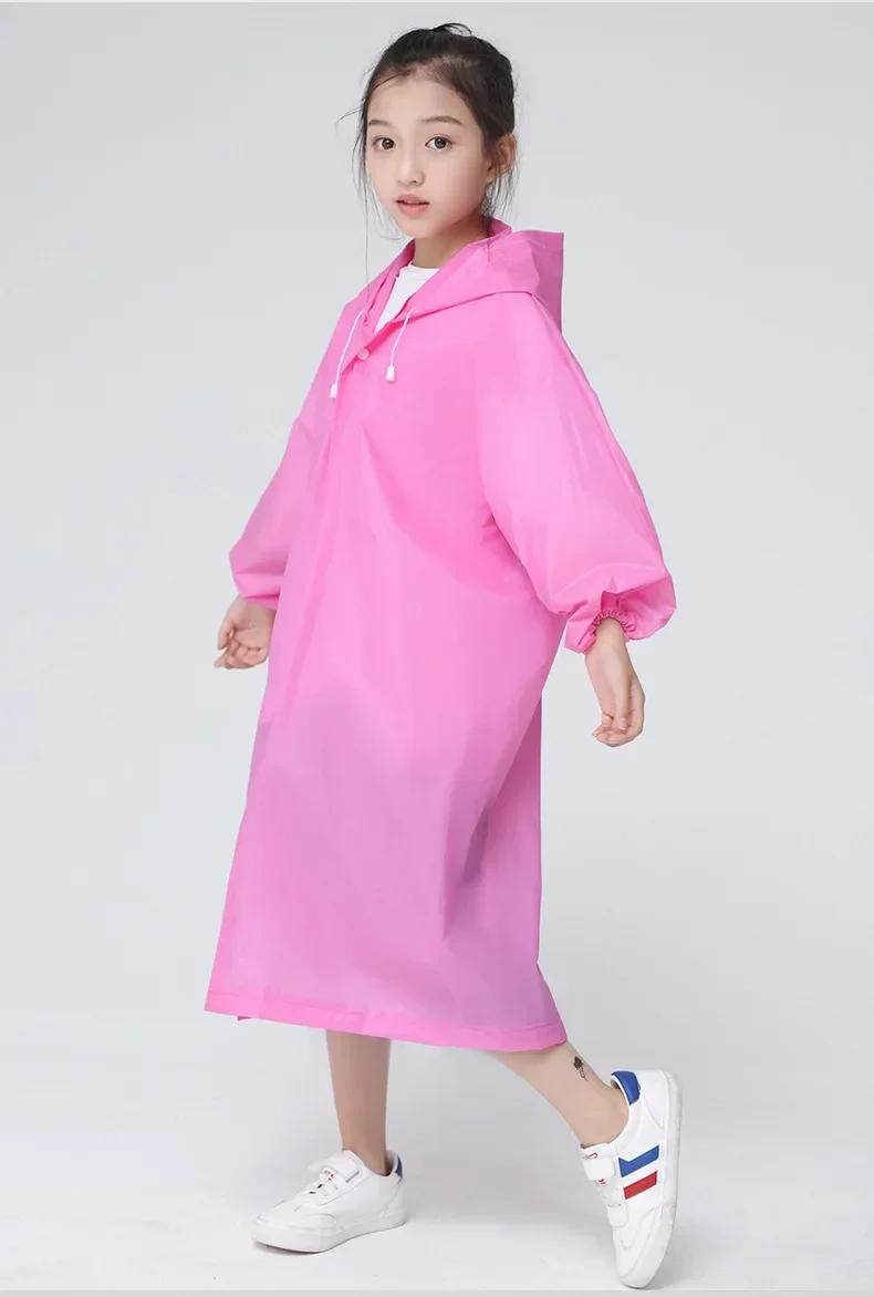 Description Picture 6 of itemChildren Outdoor Hiking Non-Disposable Waterproof Rain Poncho Coat Travel Gear Accessories Kids Rainwear