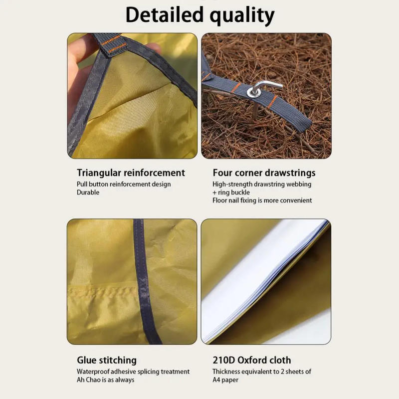 Description Picture 2 of itemOutdoor Camping Mat Waterproof Camping Tarp Thicken Picnic Mat Foldable Beach Pad Camping Tent Sunshade Beach Ground Sheet