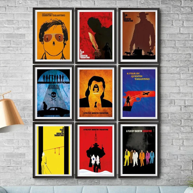 Description Picture 4 of itemQuentin Tarantino Movies Minimalist Poster Classic Film Collection Wall Art Picture Canvas Painting Room Home Decor Gift Cuadros