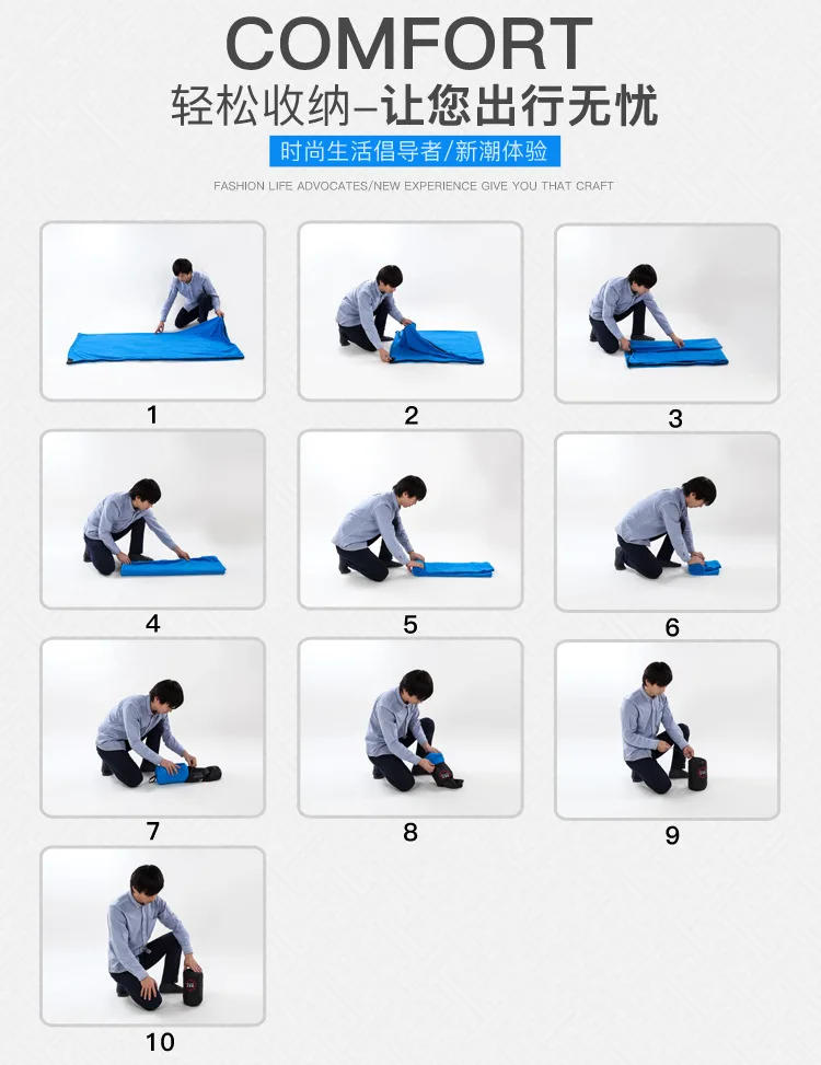 Description Picture 6 of item180*80CM Fleece Sleeping Bag Portable Ultralight Polar Travel Sheets for Adults Outdoor Camping Tent Bed Warm Sleeping Bag Liner