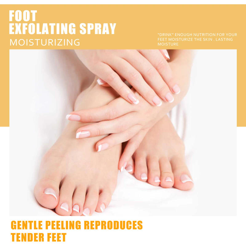 Description Picture 6 of itemOuhoe Foot Exfoliating Spray 72H Moisture Lock Callus Softener Anti Dry Crack Repair Odor Control Brightening Foot Care Liquid