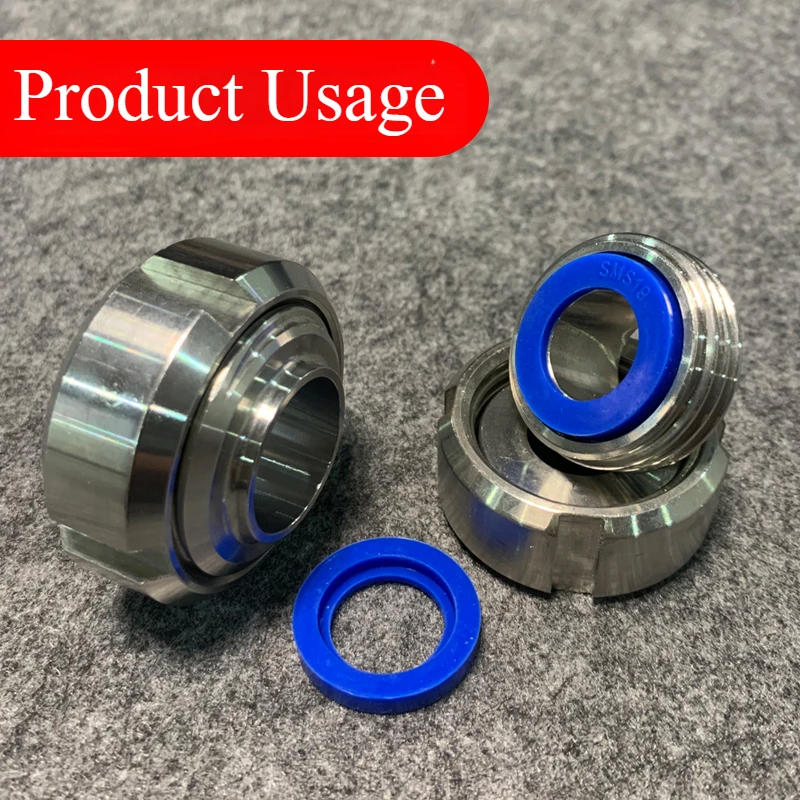 Description Picture 4 of item13.5mm-204mm SMS Silicone Rubber Joint Sealing Ring  Blue/white  Union Gasket Sanitary Grade Union Gasket