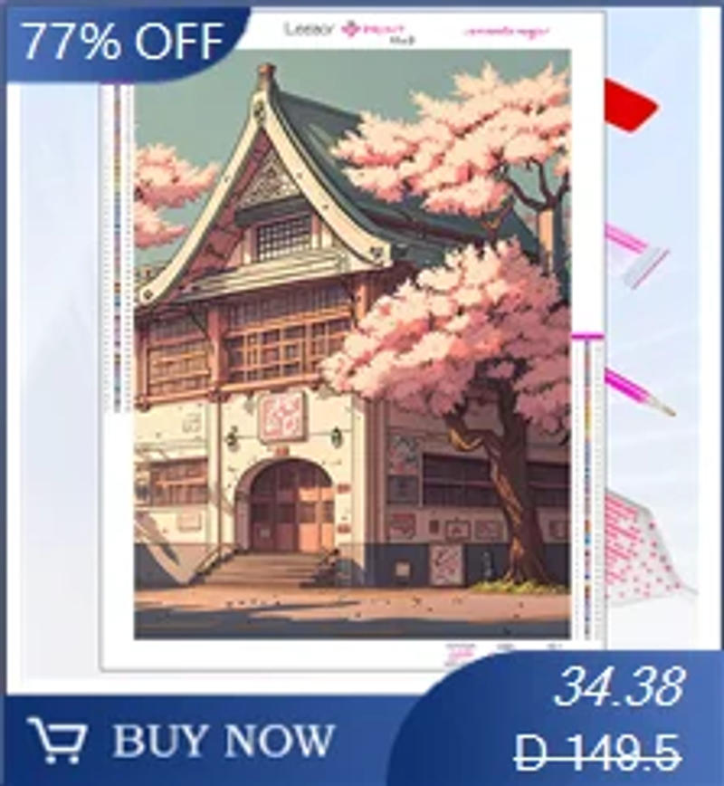 Description Picture 4 of item5D DIY Diamond Painting Sea Under Clouds Comic Landscape Kit Full Rhinestone Mosaic Embroidery Cross Stitch For Home Decor Gifts