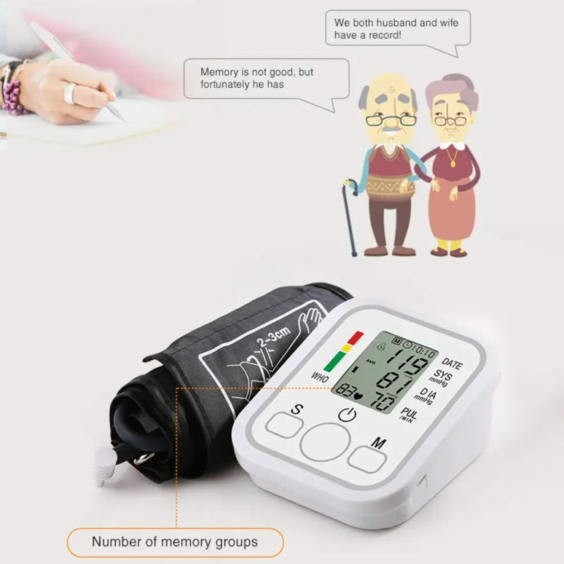 Description Picture 6 of itemBP Medical Sphygmomanometer Pulse Blood Pressure Monitor Upper Arm Automatic Tonometer Forehead Thermometer Temperature Meter