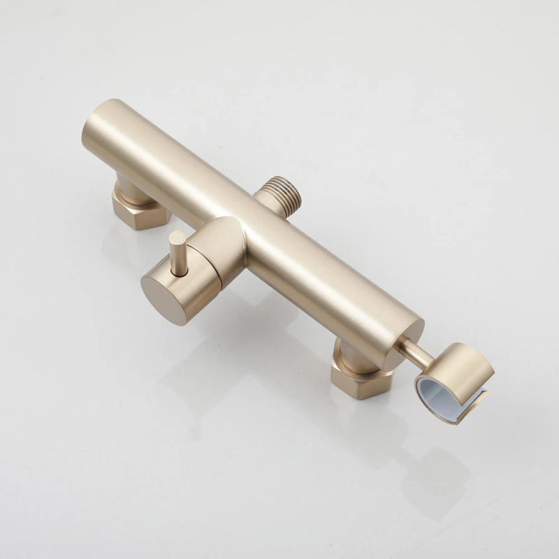 Description Picture 4 of itemYANKSMART Brushed Gold Bidet Faucet Brass Wall Mounted Shower Sprayer Head Torneira Set Hot and Cold Water Tap Toilet Faucets