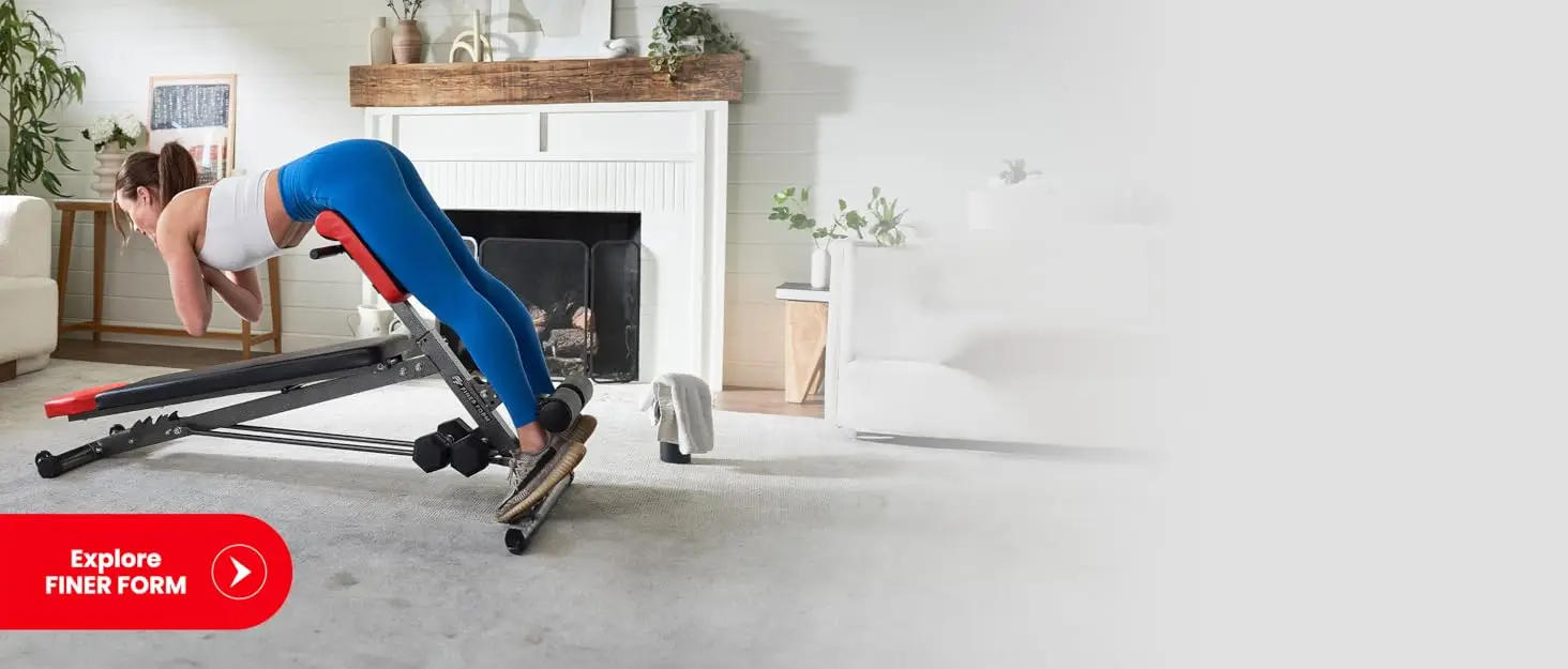 Description Picture 2 of itemForm Multi-functional Adjustable Weight Bench with Free Workout Chart. Adjust to Hyper Back Extension, Roman Chair, Ab Sit Up Be