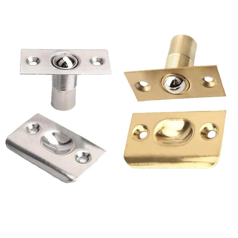 Description Picture 4 of itemAdjustable Screw Spring Roller Copper Ball Catch Set Cabinet Door Latch