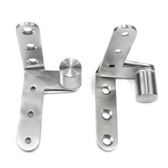 Stainless Steel Wooden Door Hinges Home TOP & Bottom Door Pivoting Hinge Adjustable Door Hardware Rustproof