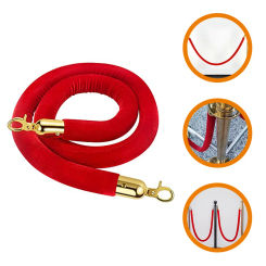 Concierge Post Lanyard Stanchion Rope with Hooks Party Queue Barrier for Controlling Line Velvet Ropes and Posts