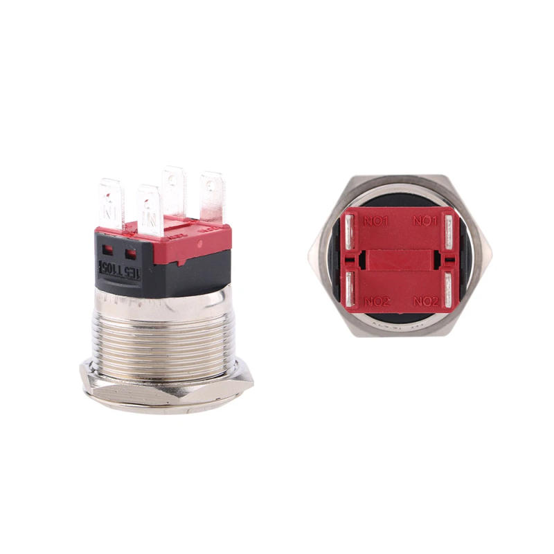 Description Picture 5 of item22mm Waterproof Metal Push Button Switches Light 12V 220V 6V Self Reset Press Button Self-locking 2NO 4pin 10A250vac for PC DIY