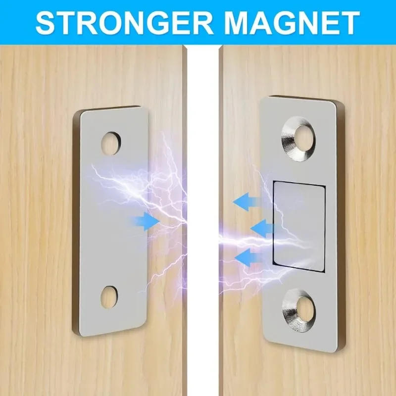 Description Picture 3 of itemWholesale Magnetic Door Catch Ultra-Thin Cabinet Catches Door Closed Magnets Sheet Adhesive Closet Drawer Window Magnet Latches