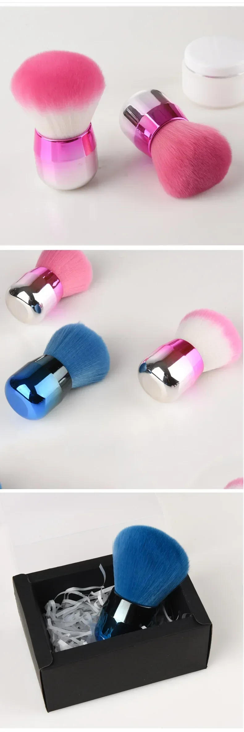 Description Picture 5 of itemProfessional Nails Art Mushroom Brush Round Paint Gel Dust Cleaning Make Up Brush Manicure Accessories Equipment Nail Tools