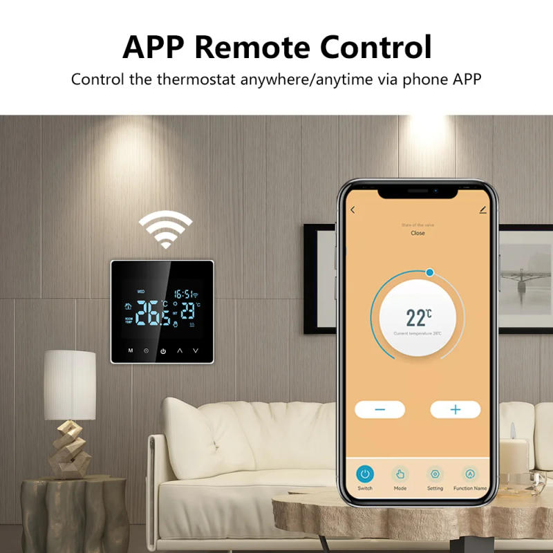 Description Picture 4 of itemWIFI smart Tuya Thermostat Temperature Controller of Electric Floor Heating Water/Gas Boiler Works With Alexa Google Home Alice