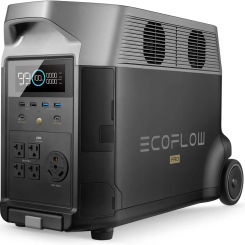 Portable Power Station 3600Wh DELTA Pro 120V AC Outlets x 5 3600W 2.7H Fast Charge Lifepo4 Power Station Solar Generator