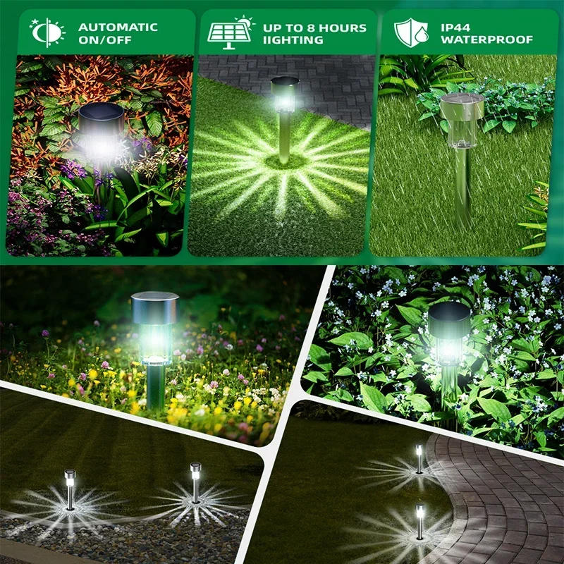 Description Picture 3 of itemOutdoor Solar Lights Garden Lights Solar Powered Lamp Lantern Waterproof Landscape Lighting Pathway Yard Lawn Garden Decoration