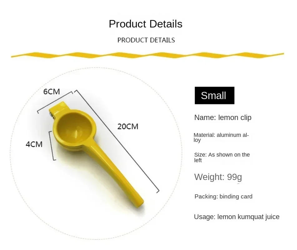 Description Picture 2 of item2024 Home Manual Lemon Squeezer Aluminum Alloy Hand Pressed Orange Fruit Juicer Portable Practical Kitchen Tools Mini Blender