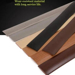 1PC 1Mx4cm Glue-free Self-adhesive Protective Floor Mat Flat Button Strip PVC Flooring Threshold Seam Edge Trim Home Decoration