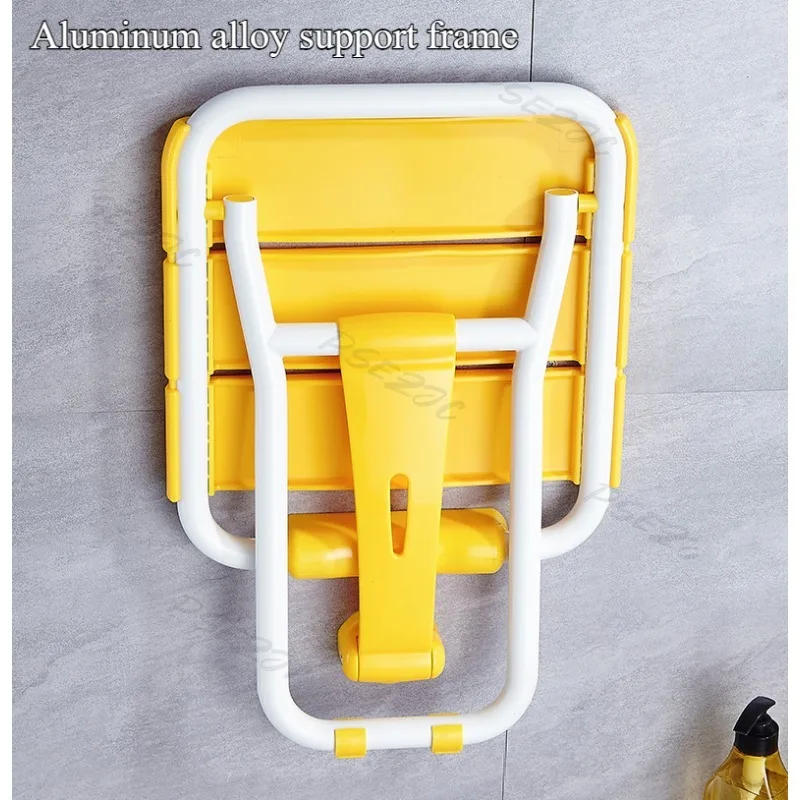 Description Picture 6 of itemToilet Bathroom Folding Safety Seat with Legs Shower Chair Shower Wall Stool Shoe Changing Stool Aluminum Alloy