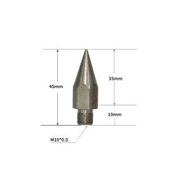 M8M10 Prisms Pole Point GPS Pole Tip Prisms Mini Centering Rod Stainless Steel Replacement Point With 1/4" Female Thread