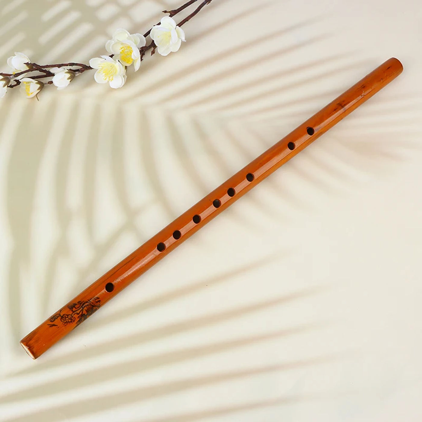 Description Picture 2 of item1Pc 6 Hole Bamboo Flute Clarinet Professional Xiao For Friends Students Beginners Musical Instrument