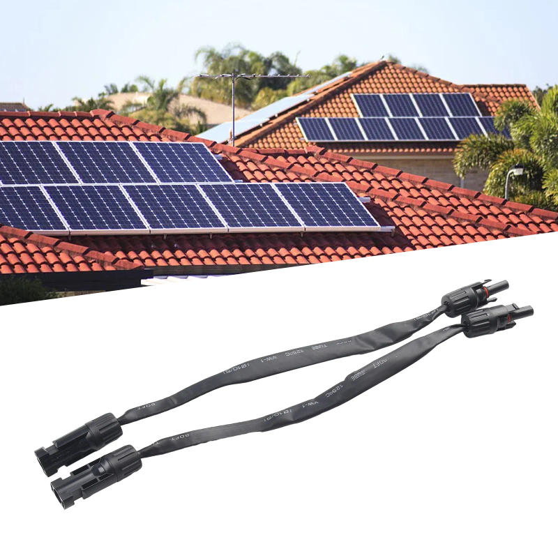Description Picture 5 of item2pcs Solar Cable Window Feedthroughs Flat Solar Panel Wiring 35cm Solar Panel Connectors With Plug And Coupler Solar Power Parts