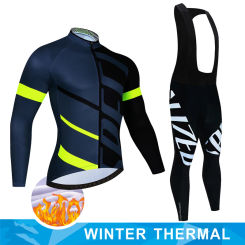 Pro team winter Cycling Jersey Set Bicycle Sportwear Suit MTB Uniform Ropa Ciclismo Road Bike Clothing Bicicleta Long Bib Pants