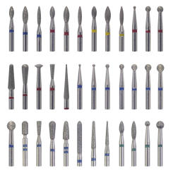 Diamond Nail Drill Bits, 3/32 Inch Cuticle Bit for Nail Drill,Drill Nails Manicure Pedicure Remover Tools for Acrylic Gel Nails