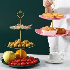 3 Tier Detachable Cake Stand for Serving Pastry, Cupcake, Fruit, Dessert - European Style, Wedding Party and Home Decor