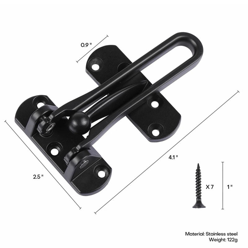 Description Picture 5 of itemAntitheft Stainless Steel Door Buckle Lock Chain Solid Construction Easy Installation Wide Range of Applications