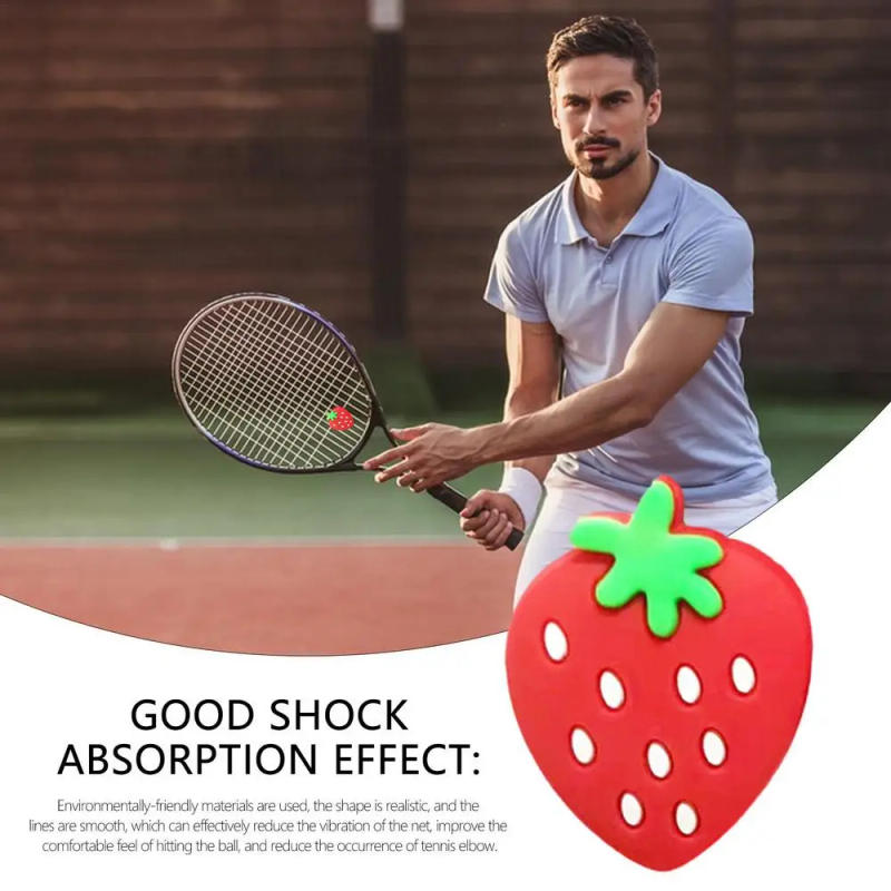 Description Picture 6 of itemTennis Racket Shock Absorbers Vibration Dampeners Durable Anti-vibration Silicone Cartoon Strawberry Tennis Accessories