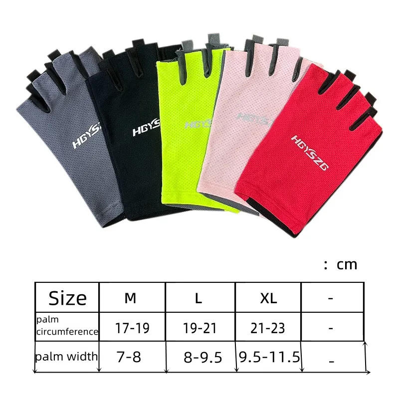 Description Picture 2 of itemSummer Fishing Gloves for Men Women Carp Fishing Anti-slip Fingerless Cycling Gloves MTB Road Bike Bicycle Gloves Fish Equipment