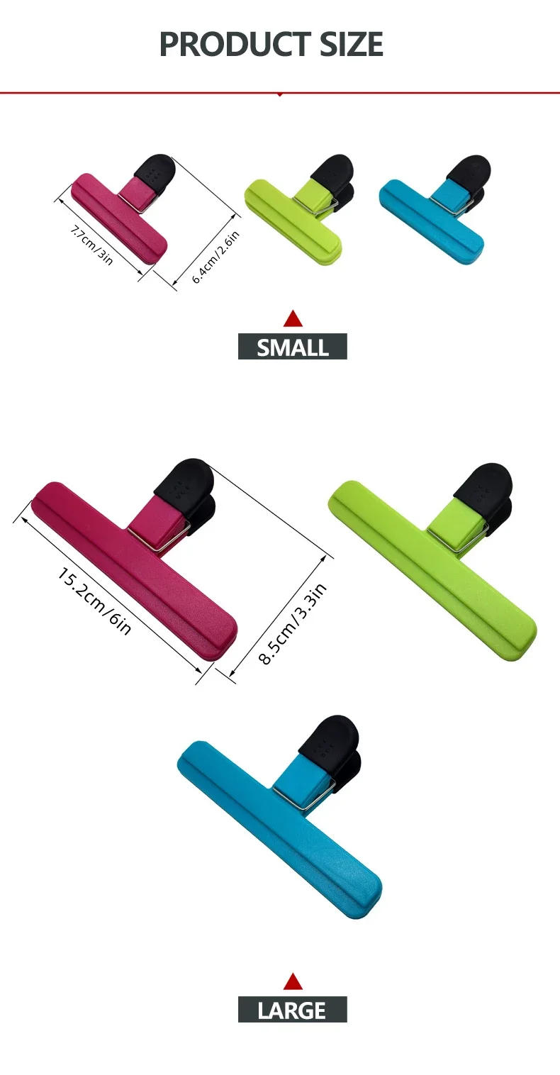 Description Picture 3 of itemPortable Kitchen Storage Food  Travel Plastic Tongs  Snack Seal Sealing Bag Clips Sealer Clamp Storage Tool Kitchen Accessories