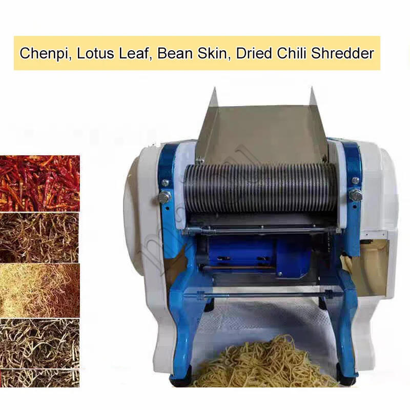 Description Picture 5 of itemCommercial Dried Chili Shredder 2/3/4/6mm Electric Tobacco Cutting Machine Small Food Shredder Processing 220v