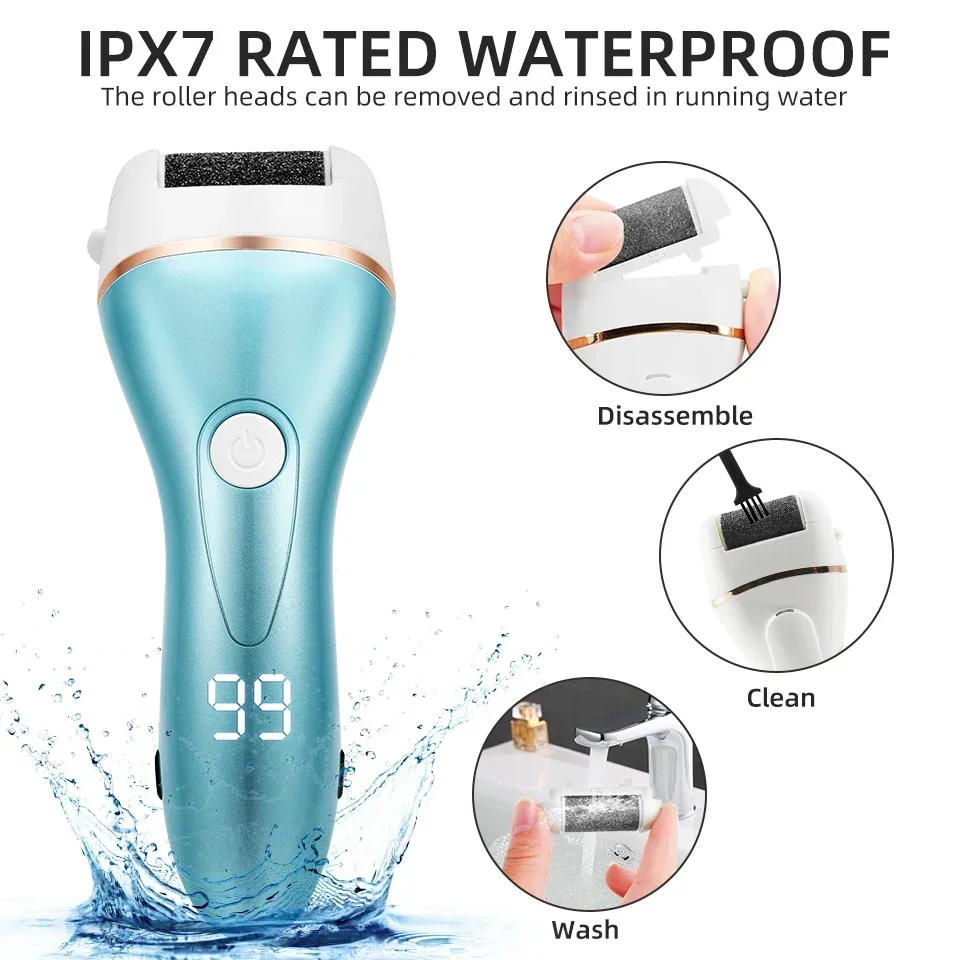Description Picture 6 of itemRechargeable Electric Foot File Callus Remover Machine Pedicure Device Foot Care Tools Feet For Heels Remove Dead Skin pedicure