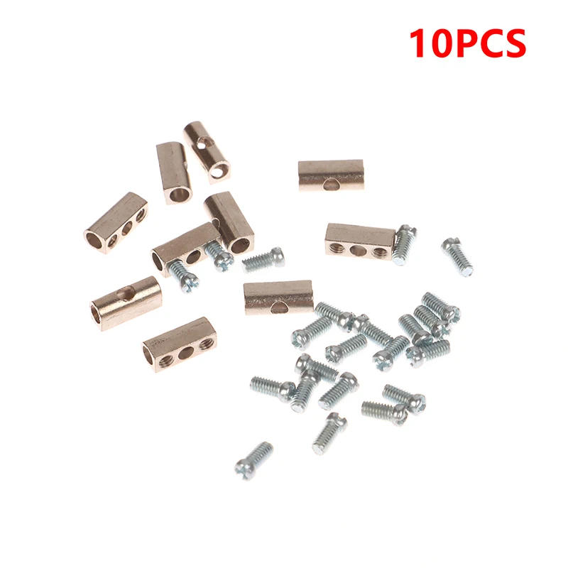 Description Picture 2 of item10Pcs Wire Rope Double Hole Locking Device Diy Lighting Hanging Clip Adjustable Telescopic Buckle Nut & Bolt Sets