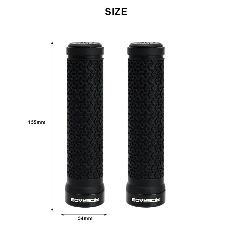 Description Picture 2 of itemBicycle Handle Bar Grips MTB Mountain Bike Soft Single-sided Locking Handlebar Cover Plug Rubber Non-slip Cycling Accessories