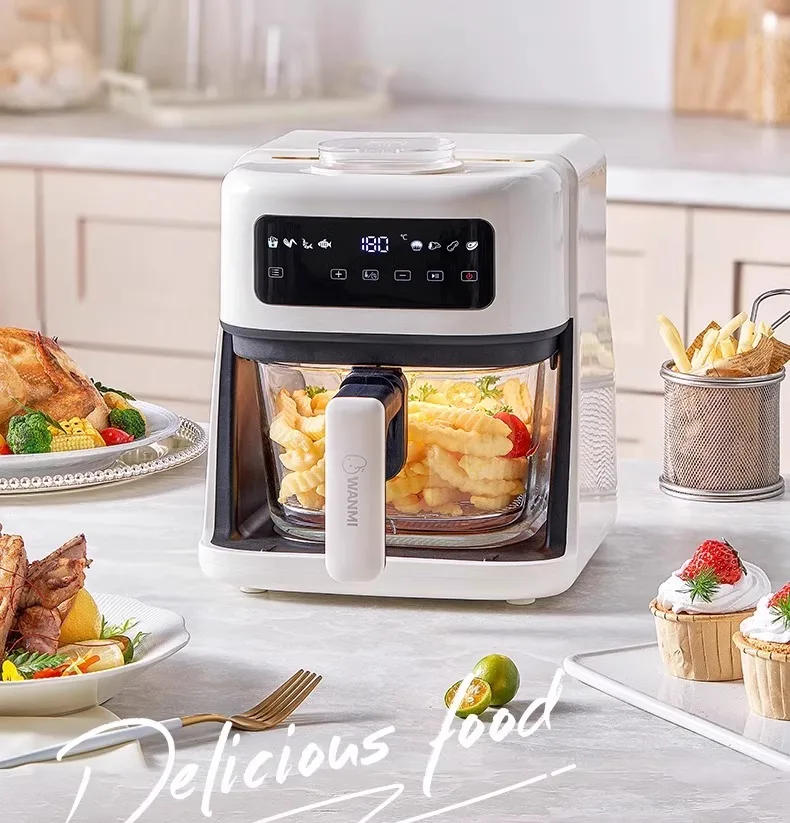 Description Picture 3 of item220V New 3D Water Mist Spray Steam Air Fryer Home Small Integrated 360° Visible Large Capacity Home Appliance Аэрогриль 샤오미