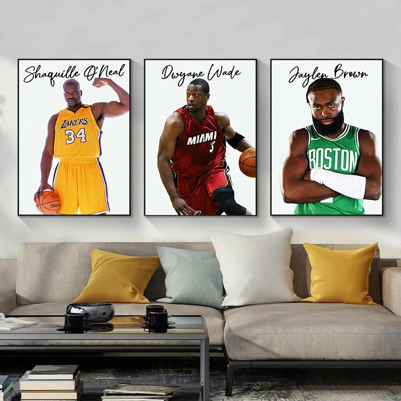 Description Picture 5 of itemMic Hael Ko-be Color Famous Basketball Player Poster Canvas Painting Modern Wall Art Picture Study Home Decor Gifts for Fans