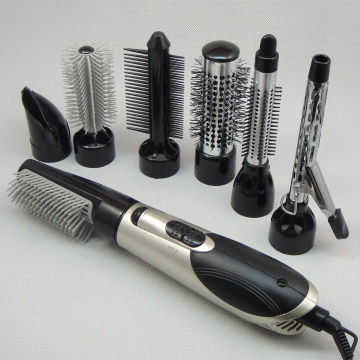 7 In1 Multifunctional Electric Hair Dryer Brush Curling Household Hot Air Brush Hair Straightener Comb Hair Styling Tools