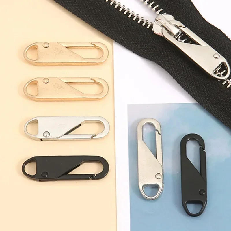Description Picture 4 of item5Pcs Detachable Zipper Puller Metal Zipper Head Repair Kits Universal Replacement for Luggage Purse Bags Clothes Zipper Slider