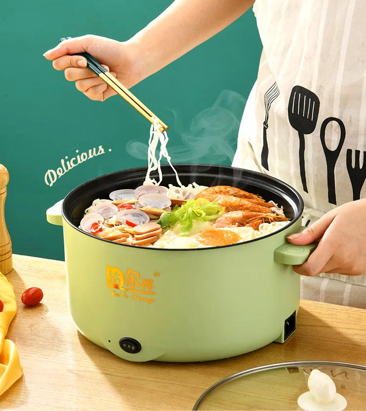 Description Picture 5 of itemElectric Cooking Pot Steel Stainless Steel Non-stick Electric Heating Pot Student Dormitory Household Steamed Electric Hot Pot