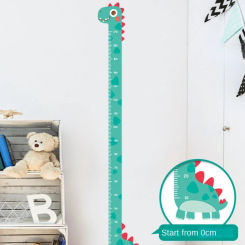 180cm Cartoon Animal Height Measure Wall Stickers Wallpaper for Kids Room Nursery Child Growth Ruler Chart Wall Decoration