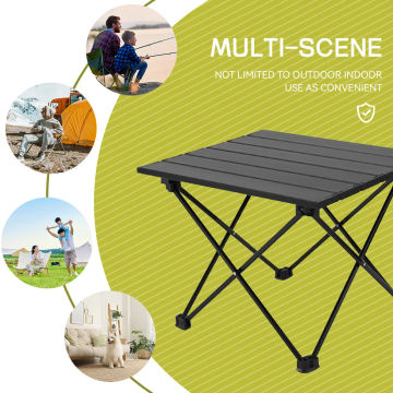 Portable Outdoor Folding Camping Table Ultralight Foldable High Strength Aluminum Alloy For Party Picnic Fishing