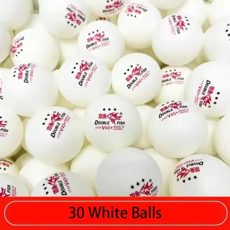 Description Picture 3 of itemOriginal DOUBLE FISH V40+ 3 Star 30Pcs Ping Pong Ball Seamed ABS New Material Table Tennis Balls ITTF Standard Ping Pong Balls