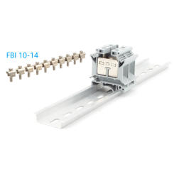 1 Pcs FBI10-14 For UK25N UK 25N UK-25 UK 25 Fixed Bridge UK Type Terminal Block Accessories Din Rail Terminal Blocks