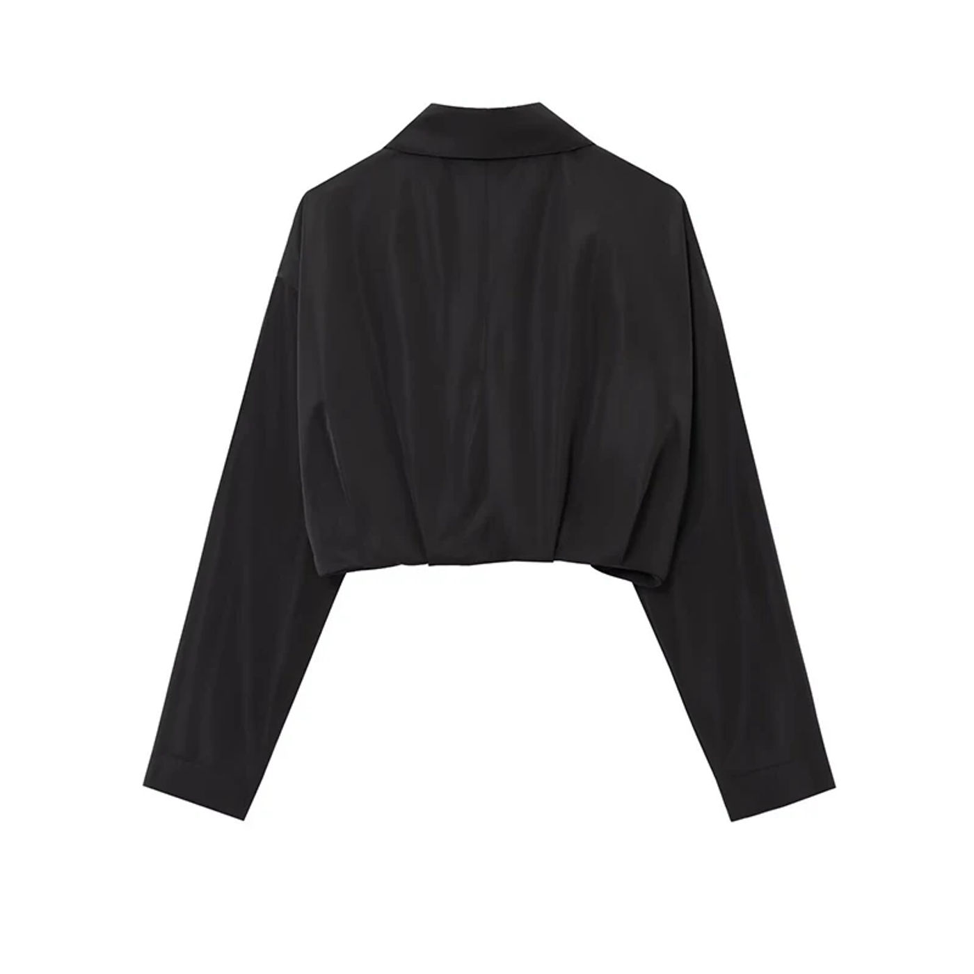 Description Picture 4 of itemRAFZNB Fashion Loose Short Jacket Coat for Women Turn-down Collar Long Sleeve Coats Casual Female Outerwear Chic Tops