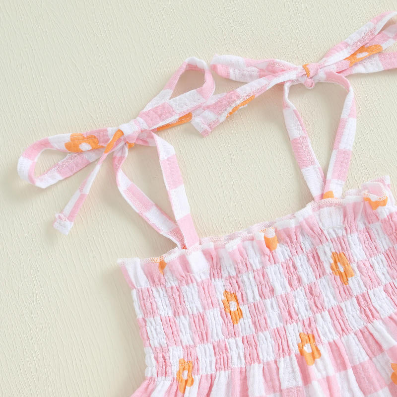 Description Picture 6 of itemMISOWMNJOY Summer New Girls Clothes 2PCS Pants Outfits Set Plaid/Dot Print Spaghetti Strap Tank Tops with Long Pants Kids Suit